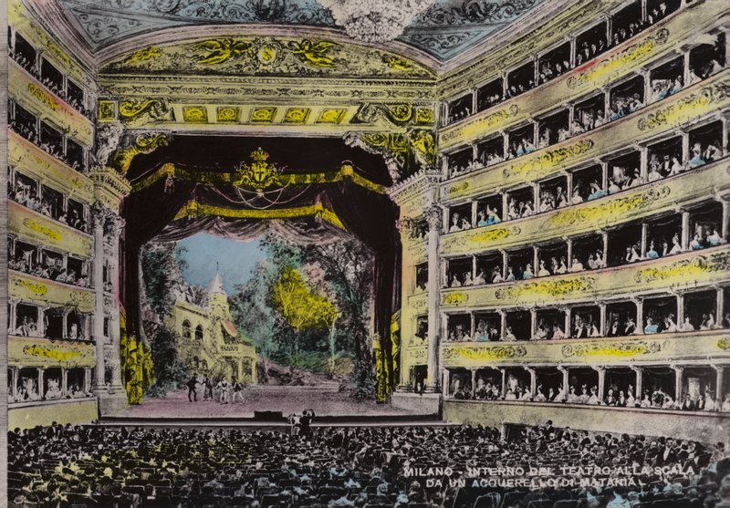 Milano, sisätilat, Theatro Alla Scala (kuva) tekijältä Italian School