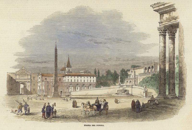 Piazza del Popolo tekijältä Italian School