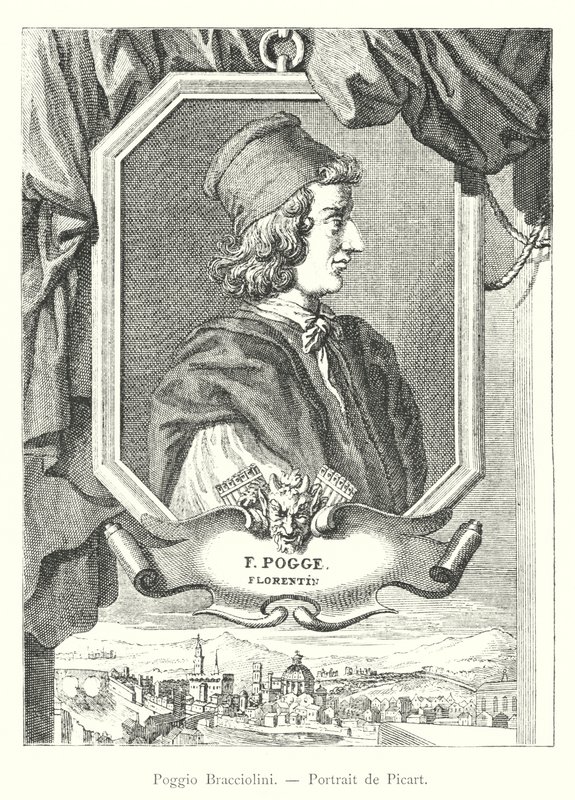 Poggio Bracciolini, Portrait de Picart (kaiverrus) tekijältä Italian School