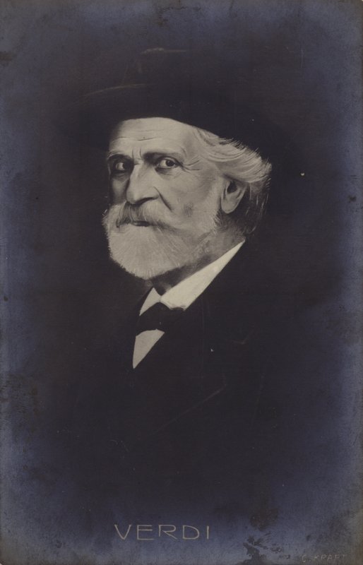 Giuseppe Verdin muotokuva tekijältä Italian School