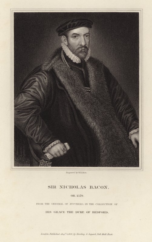 Sir Nicholas Baconin muotokuva tekijältä Italian School