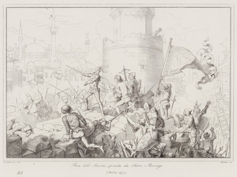 Smyrnan ottaminen, operaattori Pietro Mocenigo tekijältä Italian School