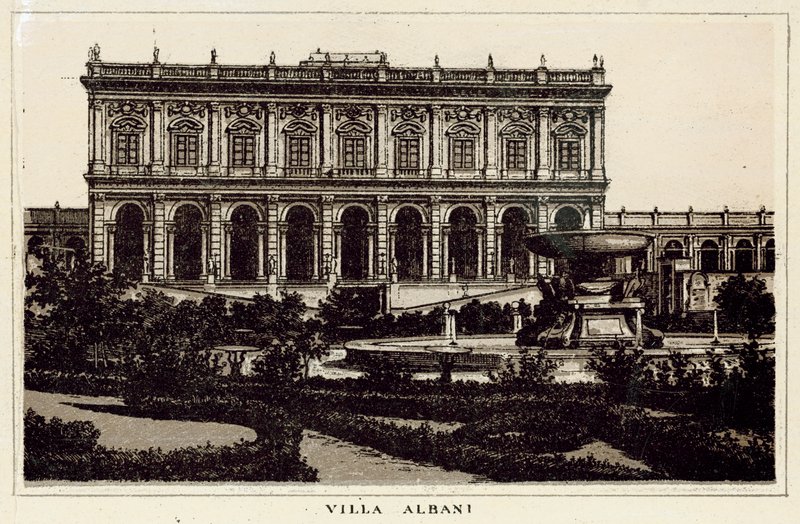 Rooma: Villa Albani (litho) tekijältä Italian School