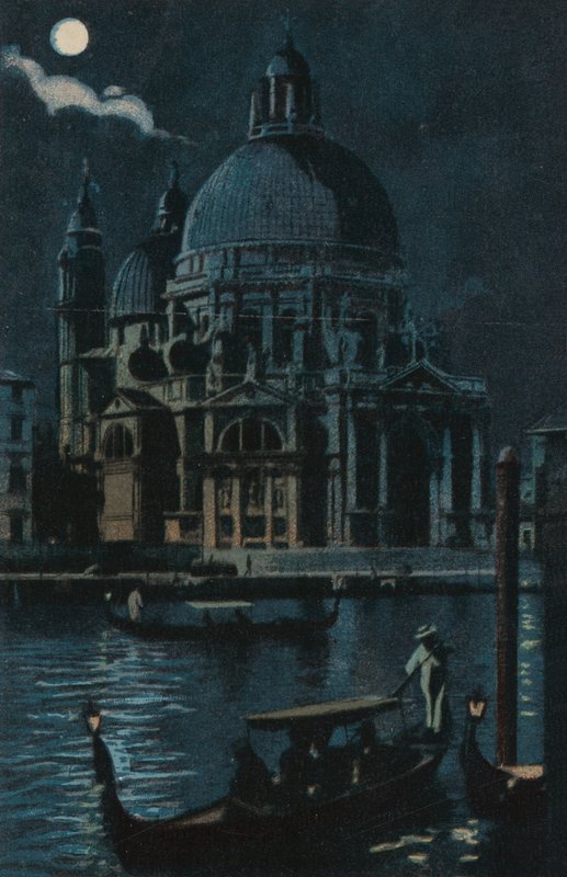 Santa Maria della Salute (värilitografia) tekijältä Italian School