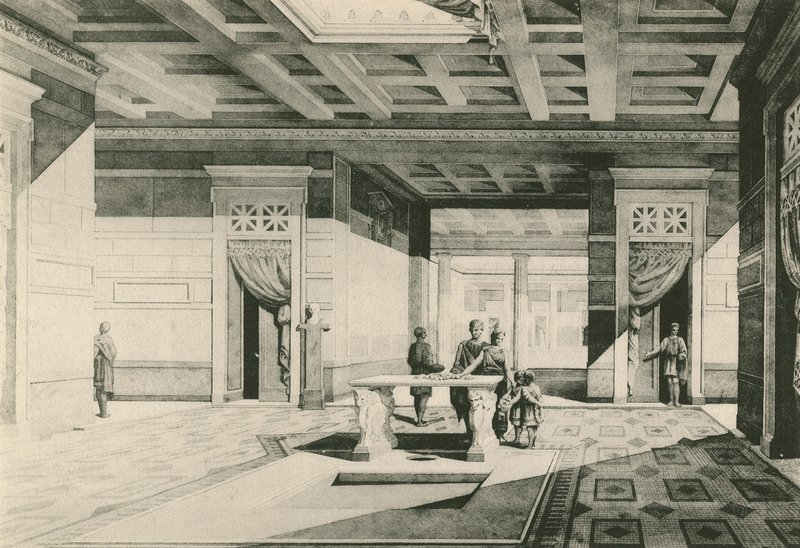 Caius Cornelius Rufusin talo sellaisena kuin se oli (syväpaino) tekijältä Italian School