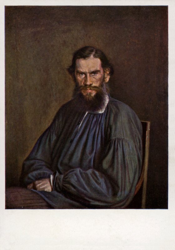 Leo Tolstoi, venäläinen kirjailija, novellikirjailija ja näytelmäkirjailija tekijältä Ivan Nikolaevich Kramskoy