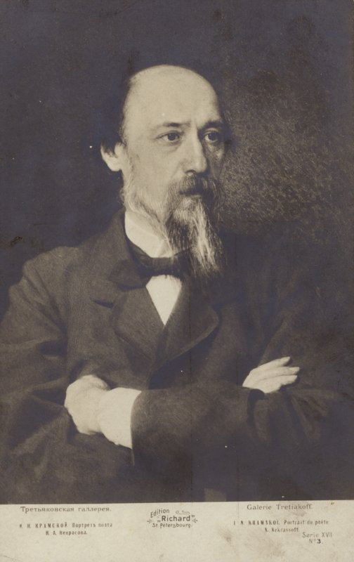 Nikolai Nekrasov, venäläinen runoilija tekijältä Ivan Nikolaevich Kramskoy