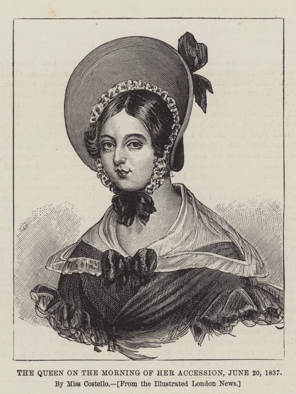 Kuningatar liittymispäivän aamuna, 20. kesäkuuta 1837. tekijältä J. Costello