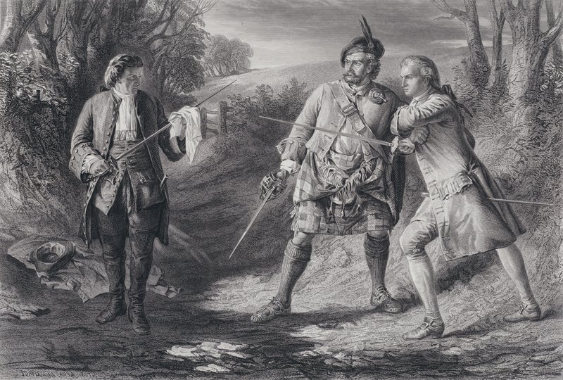 Kuvitus Rob Roylle (kaiverrus) tekijältä J.B. (after) MacDonald