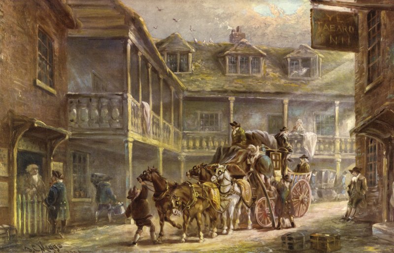 Tabard Inn, Southwark, Lontoo tekijältä J.C. Maggs