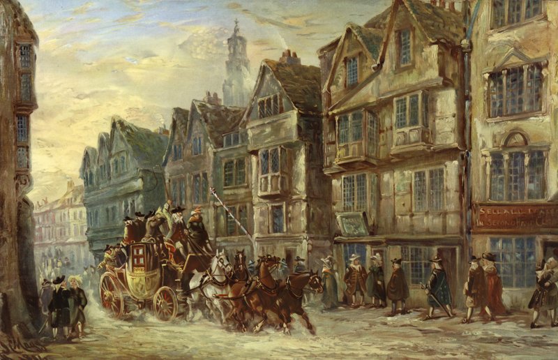 Wych Street, Strand, Lontoo, Days of Hogarth tekijältä J.C. Maggs