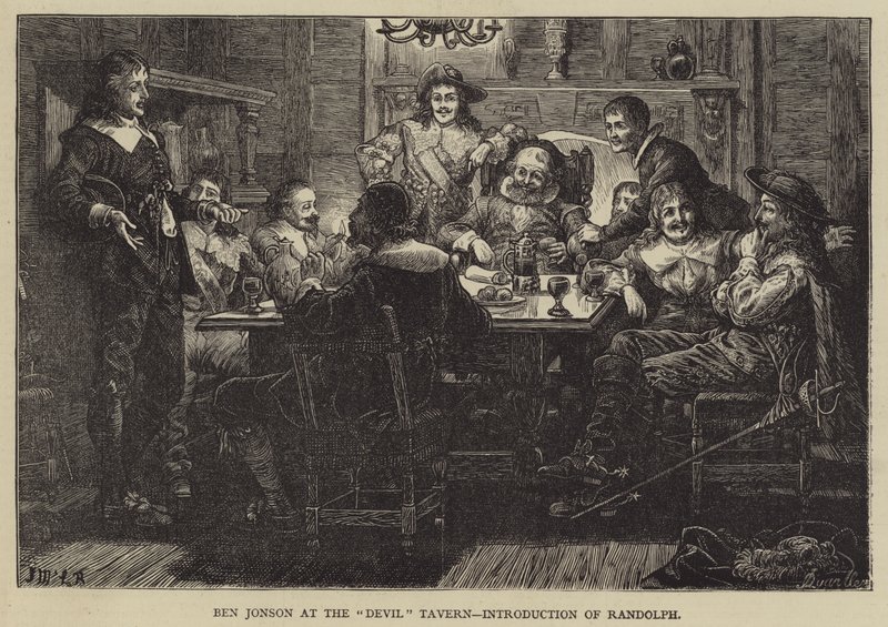 Ben Jonson Devil Tavernissa, Randolphin esittelyssä tekijältä J.M.L. Ralston
