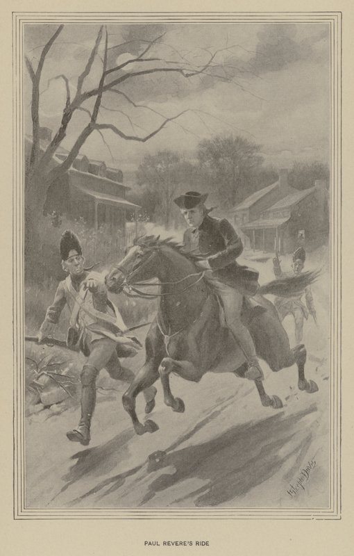Paul Reveren kyyti (litho) tekijältä J. (after) Steeple Davis