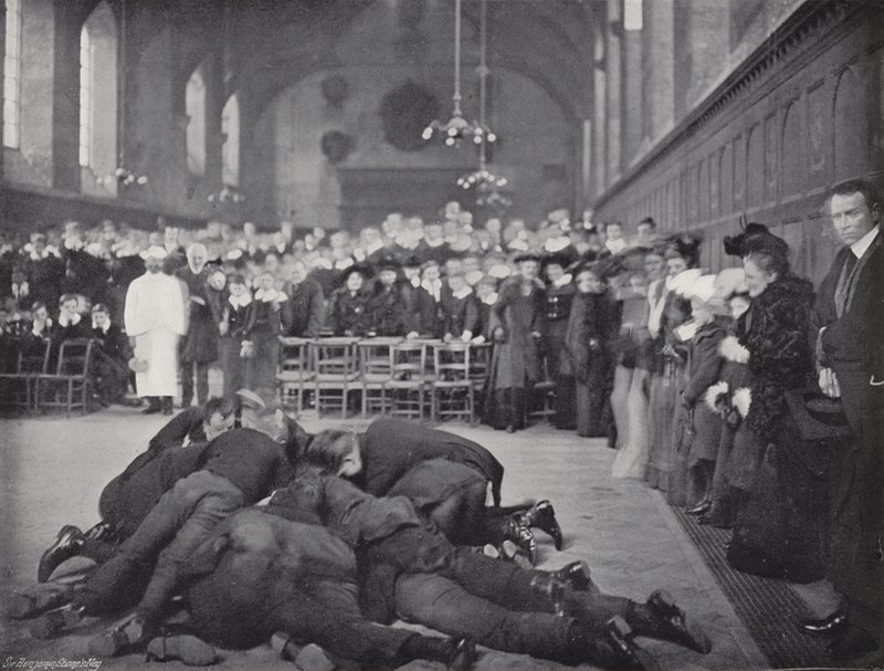 Pannukakun heittely Westminsterin koulussa, The Greeze tekijältä J. Benjamin Stone