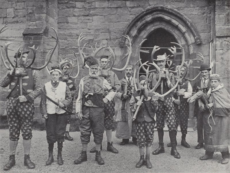 Horn Dance, Abbots Bromley, kaikki hahmot tekijältä J. Benjamin Stone