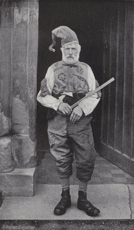Horn Dance, Abbots Bromley, Fool ja Robin Hood tekijältä J. Benjamin Stone