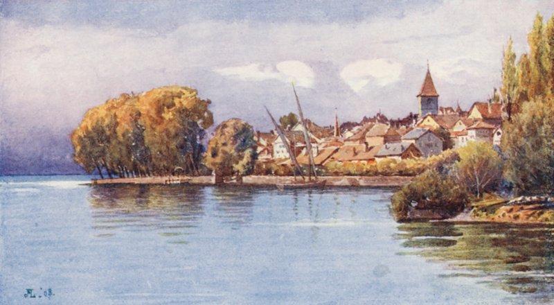 Cully Epessestä, syksy (värilitro) tekijältä J. Hardwicke Lewis