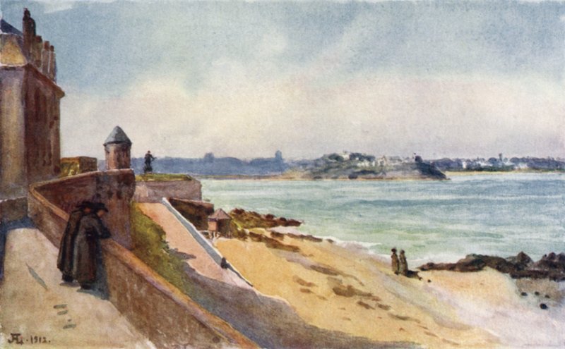 Windowsistani, St Malo (väri litho) tekijältä J. Hardwicke Lewis