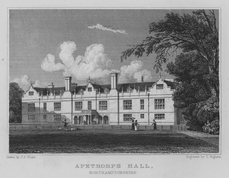 Apethorpe Hall, Northamptonshire (kaiverrus) tekijältä John Preston Neale