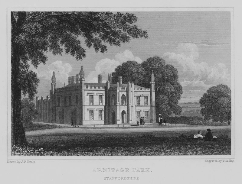 Armitage Park, Staffordshire (kaiverrus) tekijältä John Preston Neale