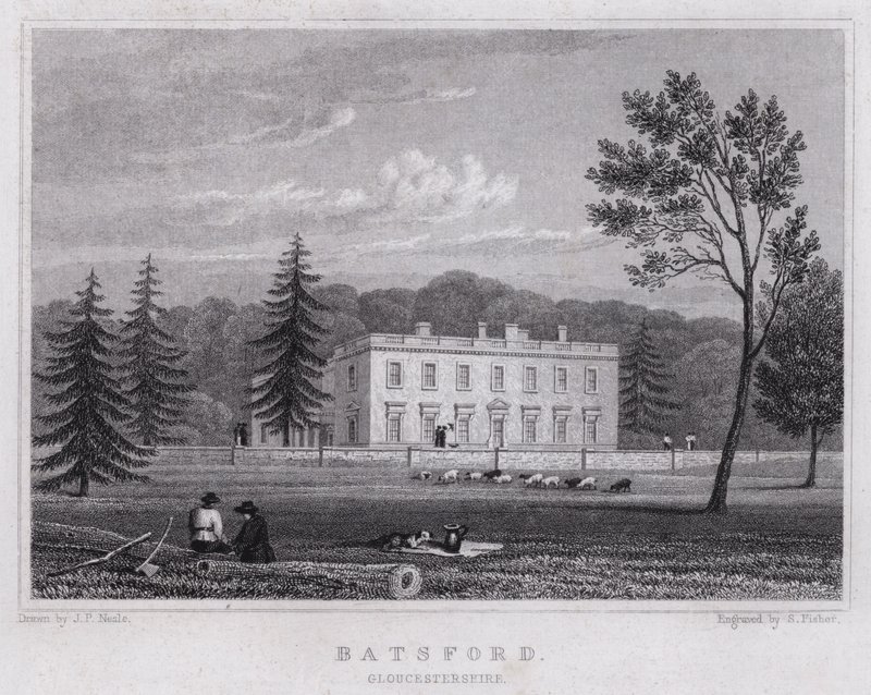 Batsford, Gloucestershire (kaiverrus) tekijältä John Preston Neale