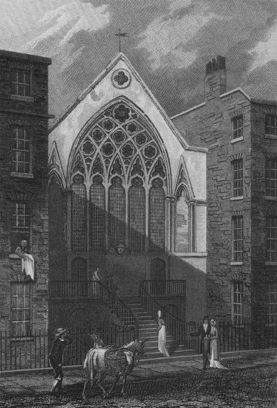 Kappeli, Ely Place (kaiverrus) tekijältä John Preston Neale