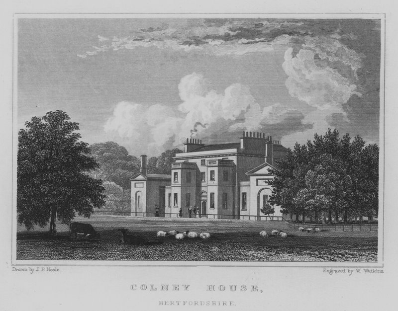 Colney House, Hertfordshire (kaiverrus) tekijältä John Preston Neale