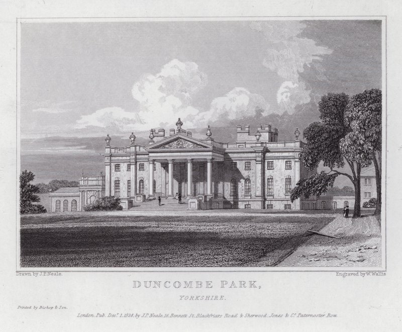 Duncombe Park, Yorkshire (kaiverrus) tekijältä John Preston Neale