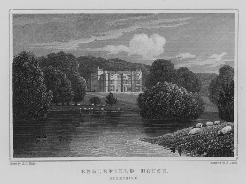 Englefield House, Berkshire (kaiverrus) tekijältä John Preston Neale