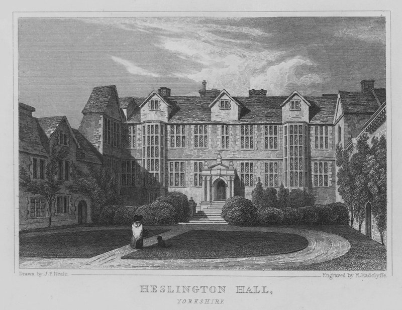 Heslington Hall, Yorkshire (kaiverrus) tekijältä John Preston Neale
