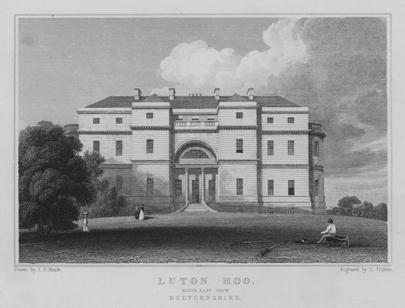 Luton Hoo, South East View, Bedfordshire (kaiverrus) tekijältä John Preston Neale