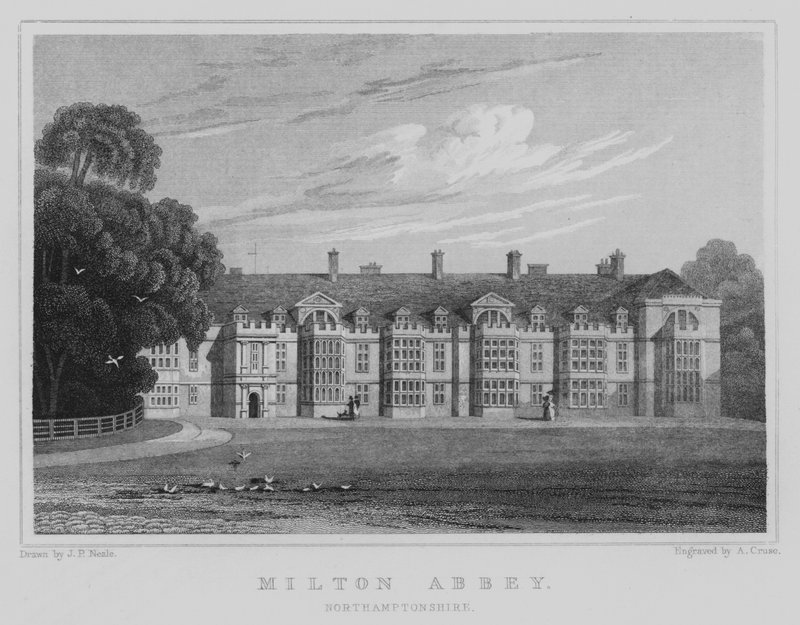 Milton Abbey, Northamptonshire (kaiverrus) tekijältä John Preston Neale