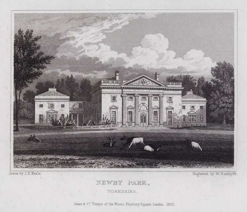 Newby Park, Yorkshire (kaiverrus) tekijältä John Preston Neale
