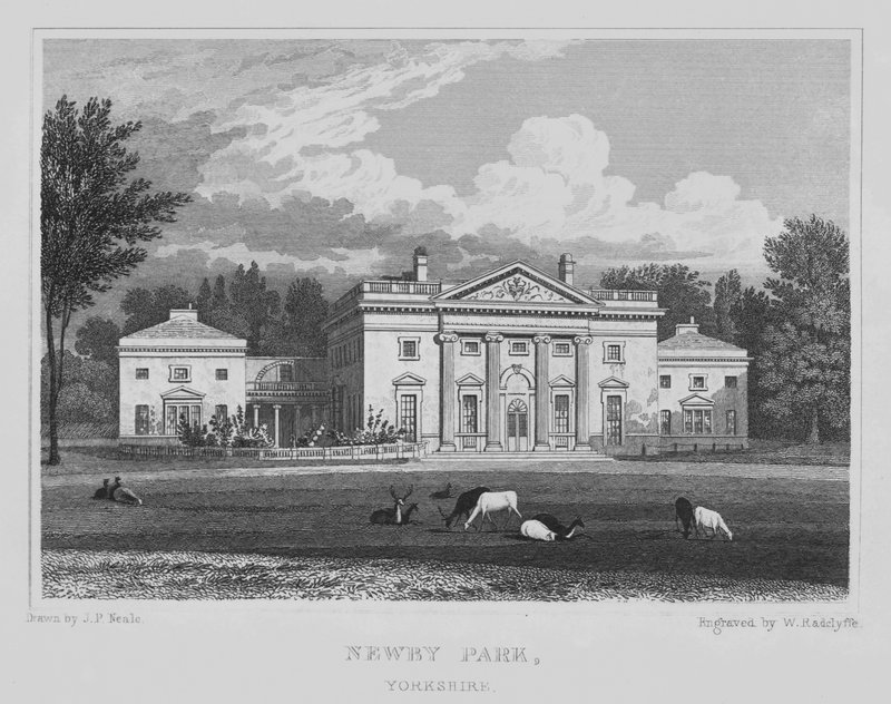 Newby Park, Yorkshire (kaiverrus) tekijältä John Preston Neale