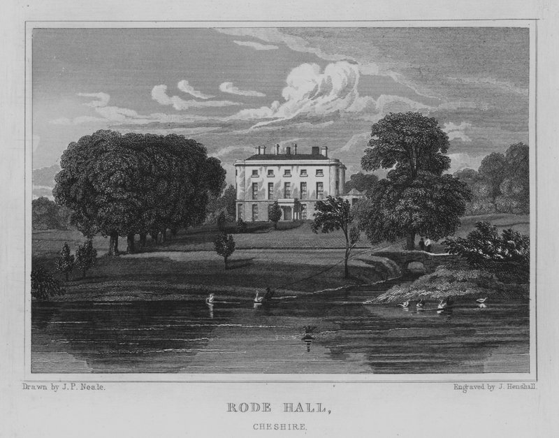 Rode Hall, Cheshire (kaiverrus) tekijältä John Preston Neale