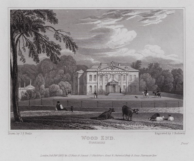 Wood End, Yorkshire (kaiverrus) tekijältä John Preston Neale