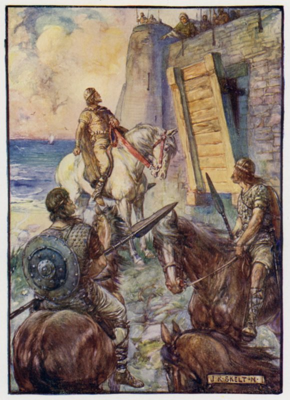 Näetkö sen pienen purjeen merelle? Tuolla on Macduff tekijältä J. R. Skelton