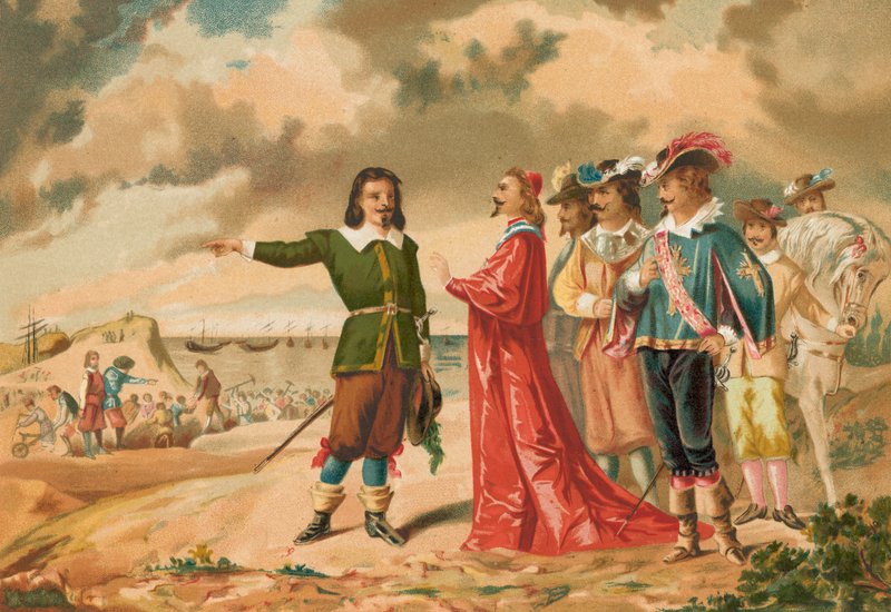 Gerard Desargues ja kardinaali Richelieu La Rochellessa tekijältä J. Ventura