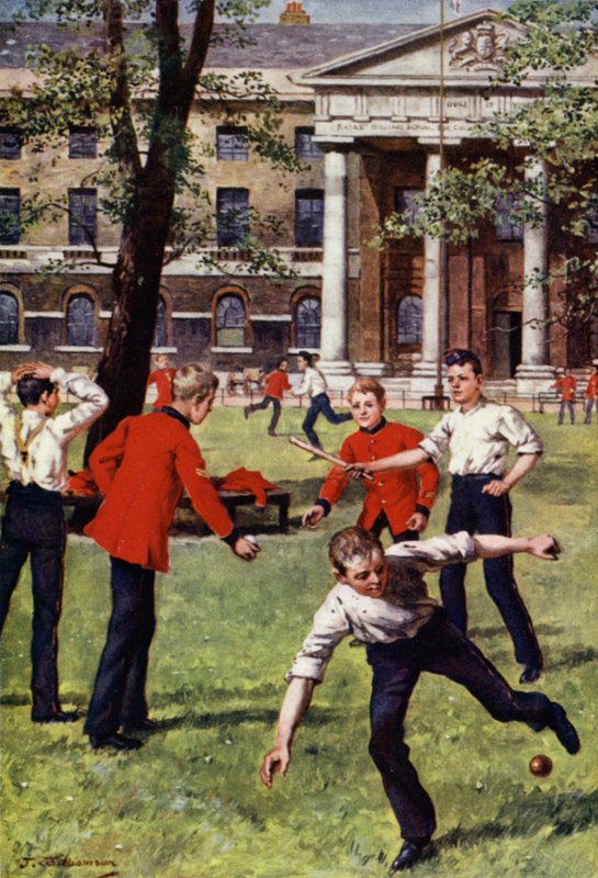 Soldier Boys at Play (väri litho) tekijältä J. Williamson