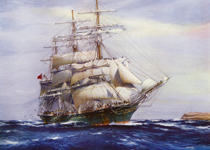 Clipper-alukset: Aristides (väri litho) tekijältä Jack (after) Spurling