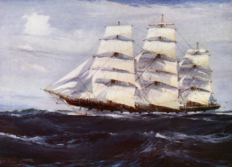 Clipper-alukset: Benvenue (väri litho) tekijältä Jack (after) Spurling