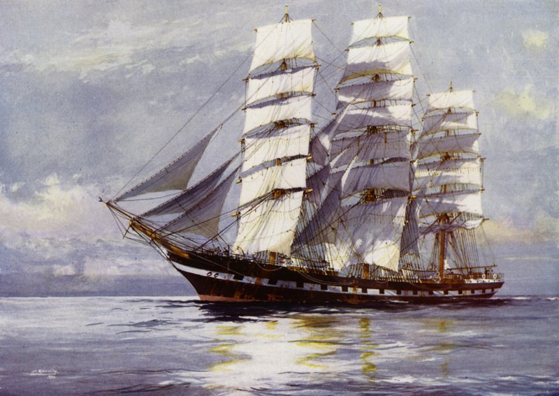 Clipper-alukset: Euphrosyne (väri litho) tekijältä Jack (after) Spurling