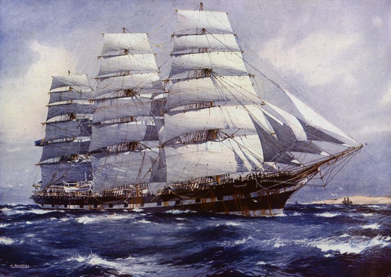 Clipper-alukset: Macquarie (väri litho) tekijältä Jack (after) Spurling
