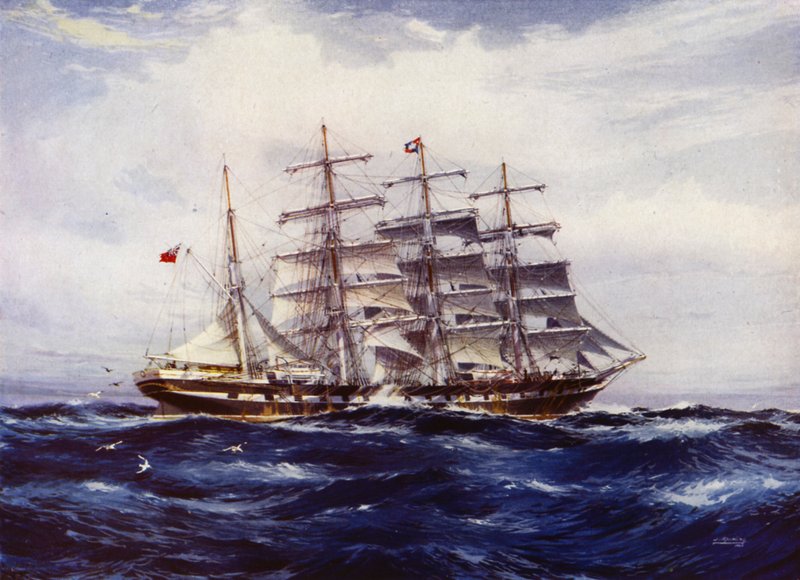 Clipper-alukset: Medway (värilitho) tekijältä Jack (after) Spurling