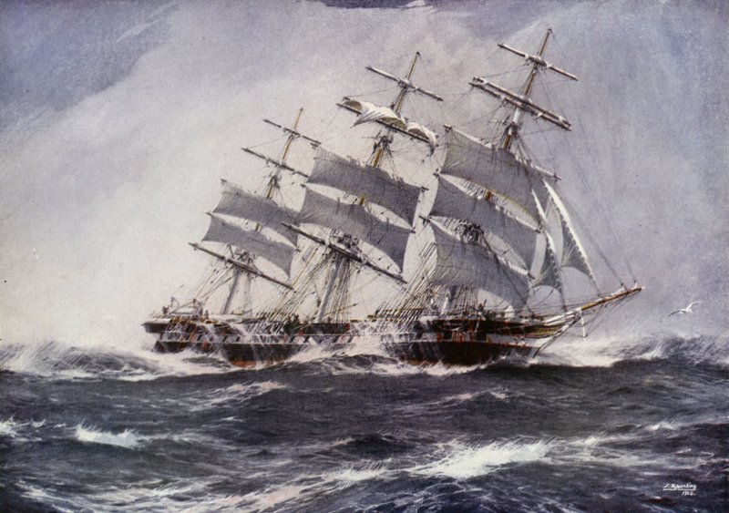 Clipper-alukset: Sobraon (väri litho) tekijältä Jack (after) Spurling