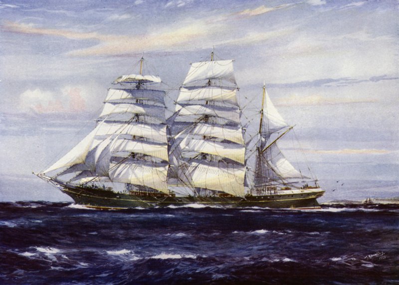 Clipper-alukset: Strathdon (väri litho) tekijältä Jack (after) Spurling