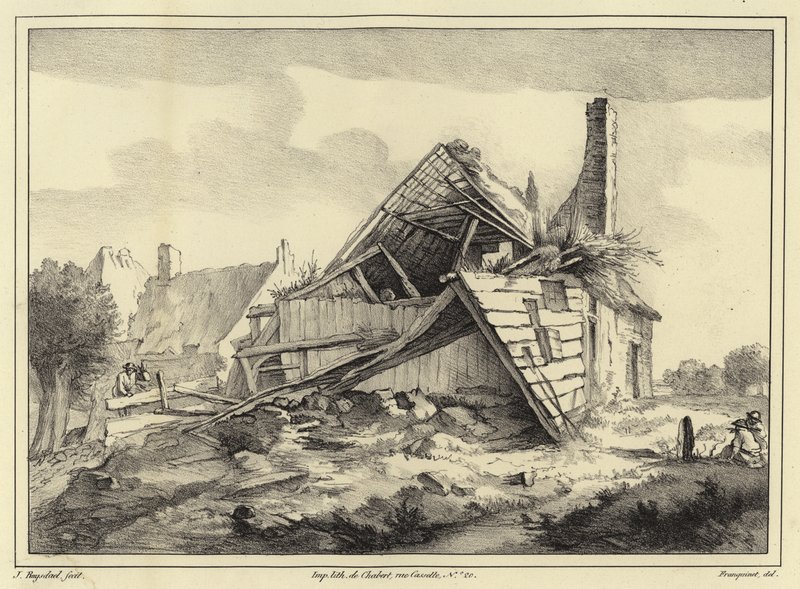 Raunioitunut rakennus tekijältä Jacob van Ruisdael
