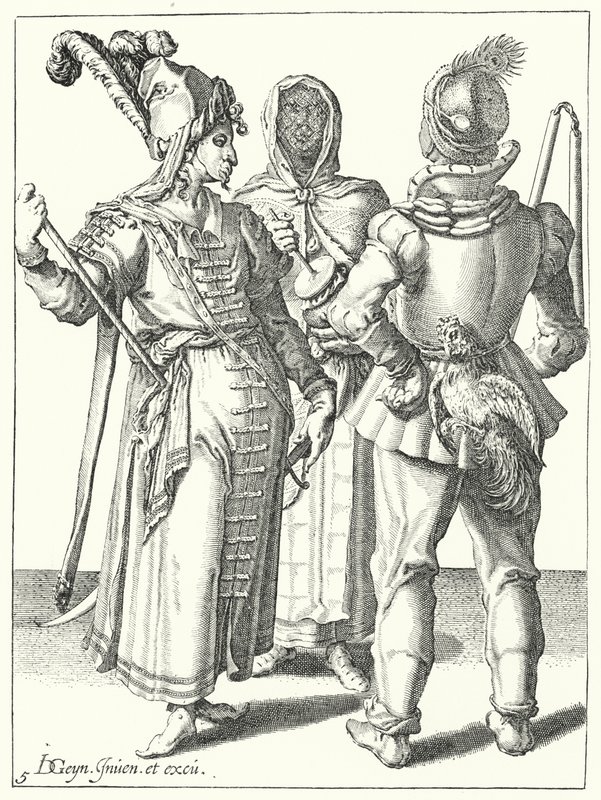 Naamiaiset (kaiverrus) tekijältä Jacques II de Gheyn