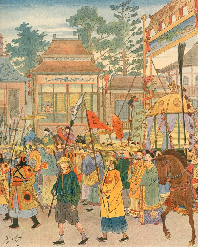 Kiina - Kansallinen laulu tekijältä Jacques Marie Gaston Onfray de Breville (Job)
