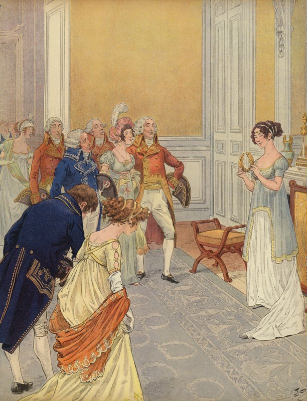 Josephine toivottaa vieraat tervetulleeksi Tuileries